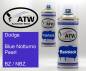 Preview: Dodge, Blue Notturno Pearl, BZ / NBZ: 400ml Sprühdose + 400ml Klarlack - Set, von ATW Autoteile West.